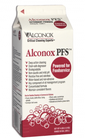 Alconox PFSⓇ Powered for Foodservice